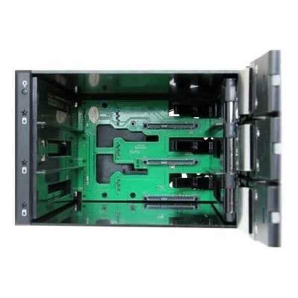 STARTECH Hard Drive Rack Backplane Mobile - Aluminium uden skuffe - 3 SAS II/SATA III 6Gbps harddisk, Hot Swap