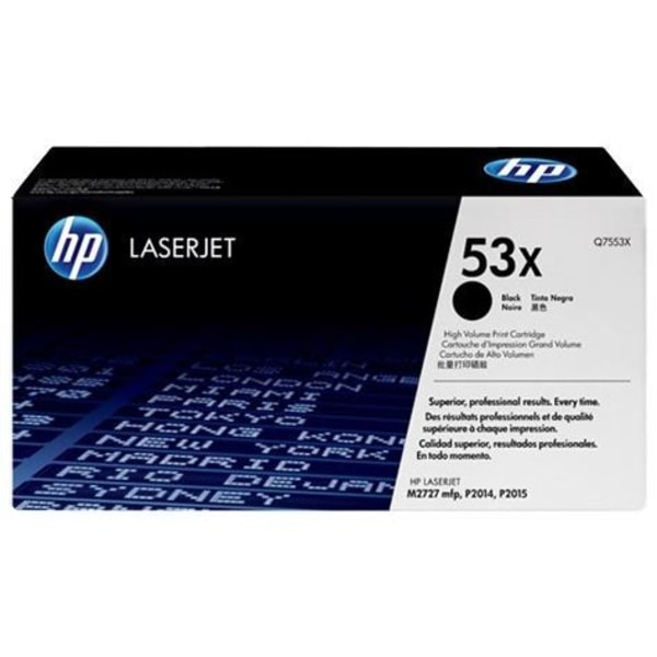 TONER HP 53X (Q7553X) musta - aito kasetti HP LaserJet P2014/P2015/M2727MFP -tulostimille