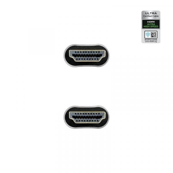 Nanokaapeli 10.15.8101. Kaapelin pituus: 1 m, Liitin 1: HDMI Type A (vakio), Liitin 1 sukupuoli: Uros, Liitin 2: HDMI