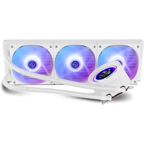 Refroidisseur Liquide ARGB - NOX - Hummer H-240 - LCD skærm - 3 ventilatorer 120 mm - Kompatibel med Intel/AMD