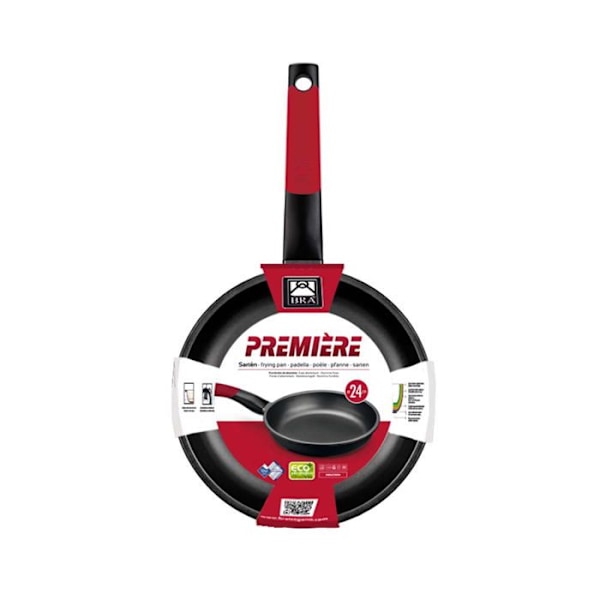 Non-stick pan - Monix - Premiere A4112 - Ø 18 cm - Aluminium - Red Röd
