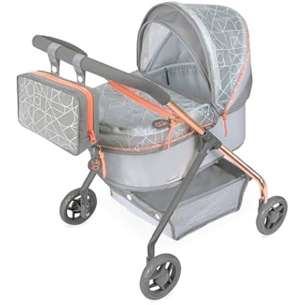 Dockvagn - DE CUEVAS TOYS - My First Stroller - Grå - 56 cm - Väska ingår Grå