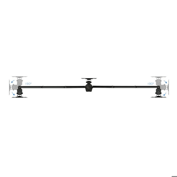 TV stativ - TooQ - DB1327TN-B - 13''-27'' - 8 kg - Sort Sort