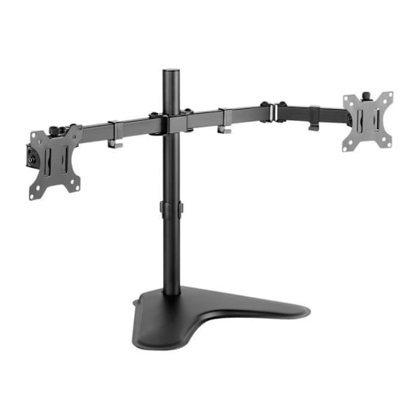 Understøttelse af to V7-skærme - DS2FSD-2E - 81,3 cm (32") - Belastningskapacitet 8 kg - Stål og aluminium Sort