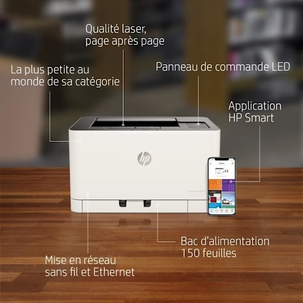 HP Color Laser 150nw farvelaser enkeltfunktionsprinter - Ideel til professionelle