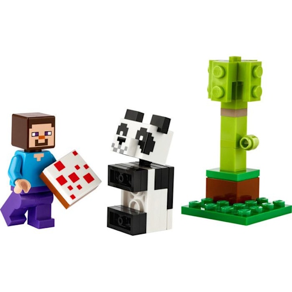 Polybag LEGO - Minecraft - 30672 - Steve og baby pandaen - 49 dele - Fra 6 år Flerfärgad