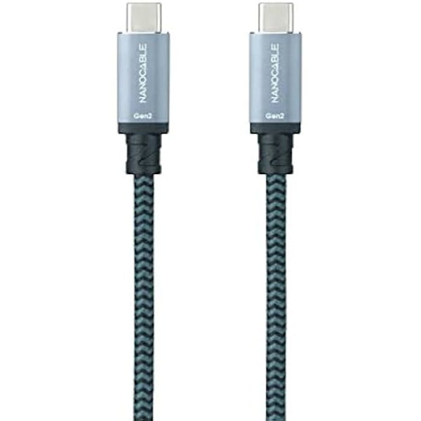 NANOCABLE 10.01.4103-COMB - USB 3.2 Gen2x2 20Gbps 5A/100W, 4K/60Hz, USB-C han til USB-C hankabel, sort, 3 m