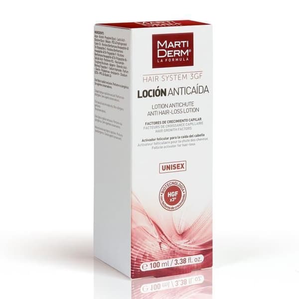 Håravfallsreglerande lotion - MartiDerm - Hårsystem - 100ml - Stärker håret - Regulerar talg