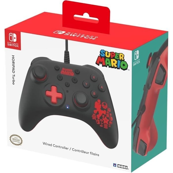 Manette Filaire - Horipad Turbo - Mario-Lisävaruste-SWITCH