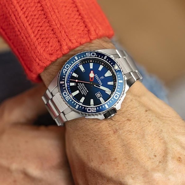 Ur - FESTINA - Diver - Stål - Blå urskive - Vandmodstand 200m Blå