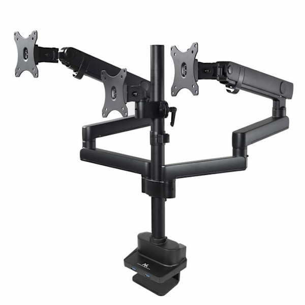 Skrivebordunderstøttelse til 3 pc-skærme 17-27" Maclean MC-811