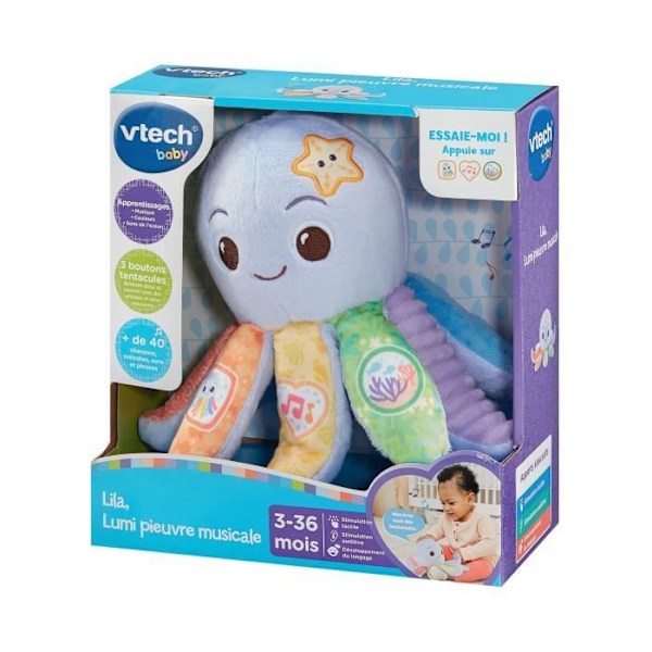 VTECH LILA, MUSIKAALINEN VALO-OCTOPUS