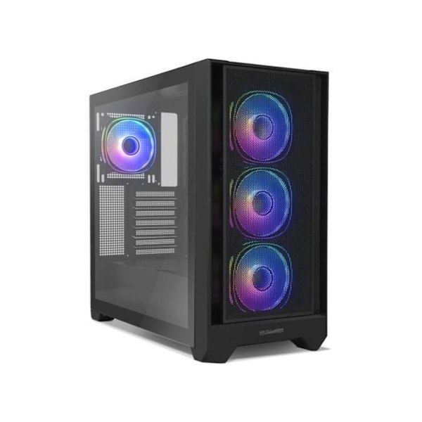 Nox Hummer PLASMA Mid Tower ARGB Frontal Udskiftelig og Tempereret Glas USB-C Sort