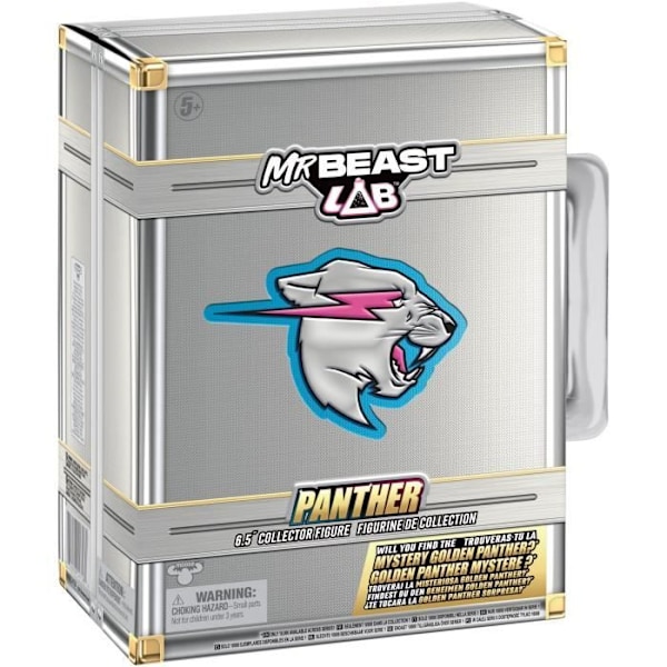 Figurinesamler - MOOSE TOYS - Panthère Mr. Beast Lab Ultime - 15,8 cm, 13 Ledden af Artikulation Flerfärgad