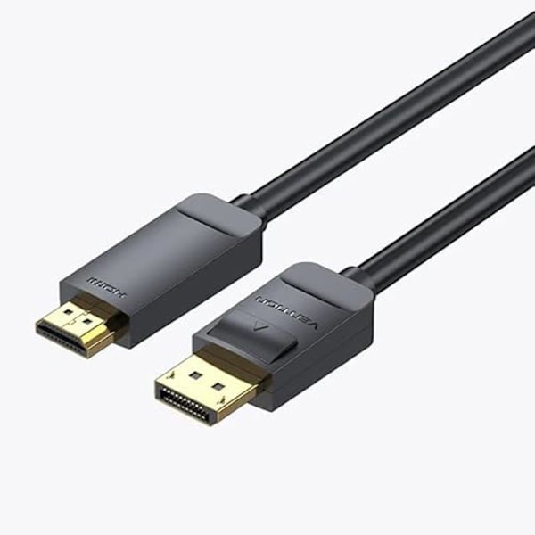 DisplayPort til HDMI 4K-kabel - Vention - HAGBH - 2m - Farve Sort