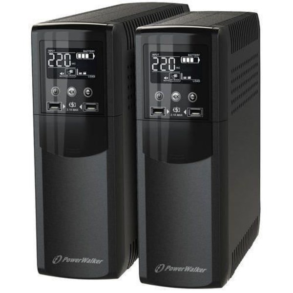 PowerWalker Line-Interaktiivisuus 800 VA 480 W 4 Ulostuloa AC - VI 800 CSW FR musta