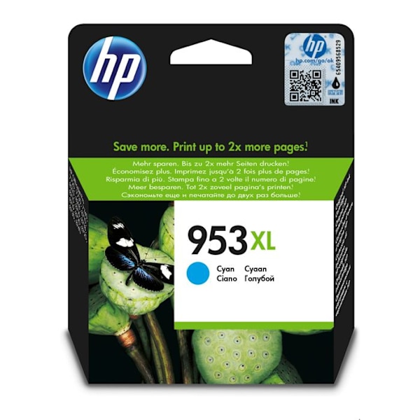 Alkuperäinen HP 953XL High Yield syaani mustekasetti