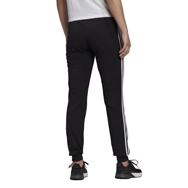 Fitness Housut - Adidas - Essentials Single Jersey - 3-Raita - Musta - Naisille Svart jag