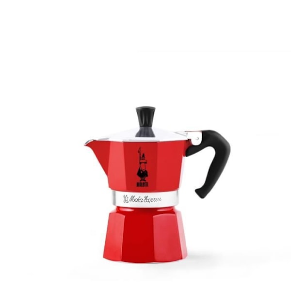 Cafestol Moka express 6t rød alu