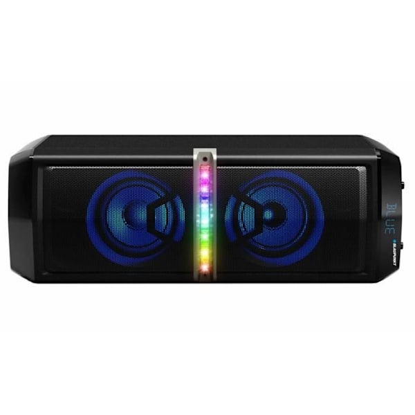 Ilta-ääni Blaupunkt Langaton Bluetooth-kaiutin 2 x 30W RMS Kauko-ohjain Karaoketoiminto Diskovalo sort