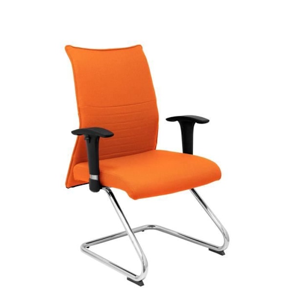 Modell 208CPBALI308 confidante patín Ergonomisk stol för besökare med kromram Sits och rygg klädd i