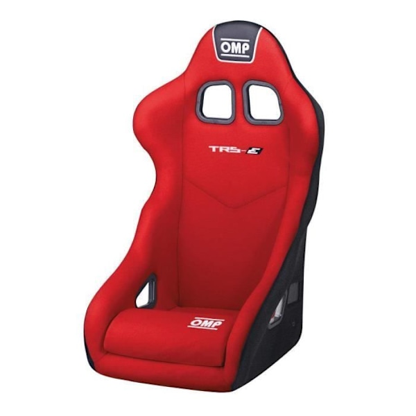 Baquet-istuin - OMP - TRS MY14 - FIA 8855-1999 hyväksytty - Punainen - Yhteensopiva HANSin kanssa Röd