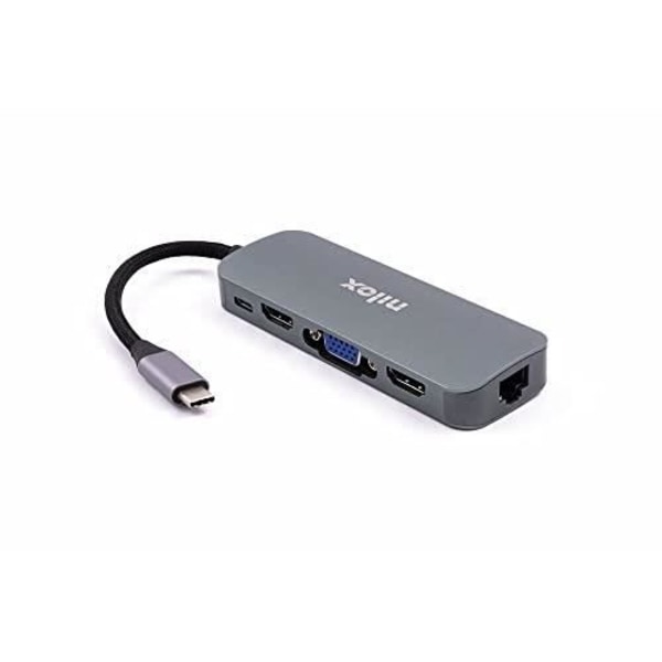 NILOX TYPE C DOCKINGSTATION A 3X USB 3.0 1X HDMI 1X VGA 1X TYPE C 1