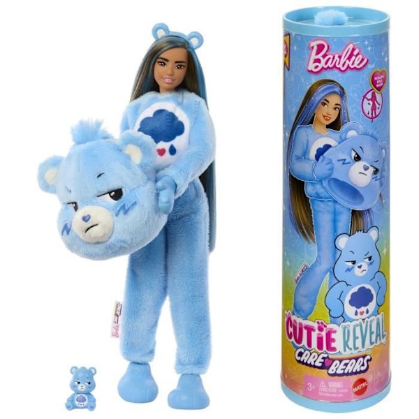 Barbie Cutie Reveal Bamse Touronchon Blå - 3 år +- JCN96 Blå