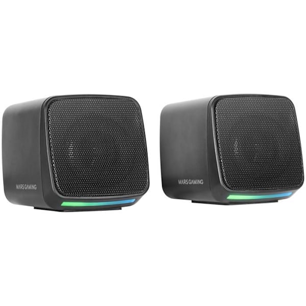 Kompakta Högtalare - Mars Gaming - MS-PRO - 10W - RGB Flöde - 3.5mm Jack Svart