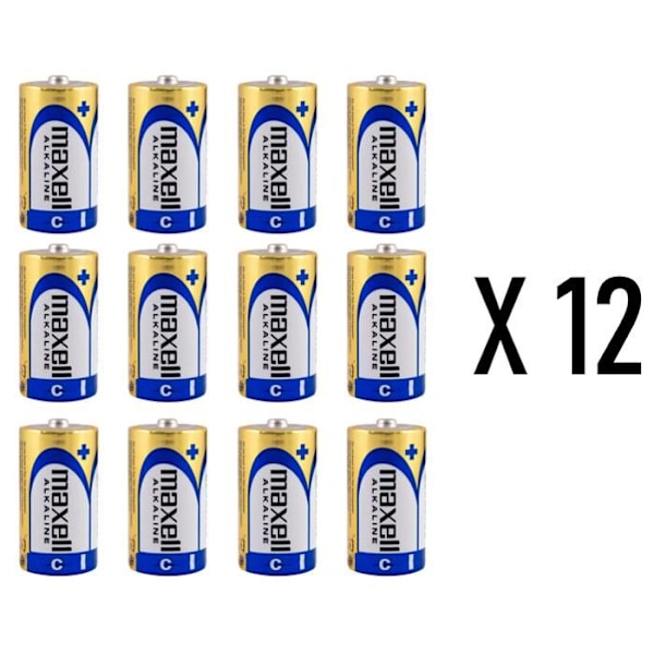 MAXELL 12 C LR14 Akut | 12 kappaleen setti (6x2)