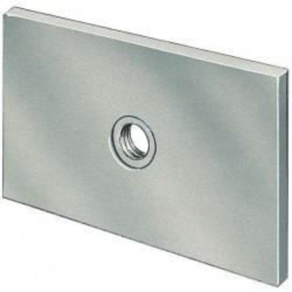 Fastgørelsesplade - Universel - Konkurrenceudstyr - 7/16 gevind - Grå - 5cm x 8cm