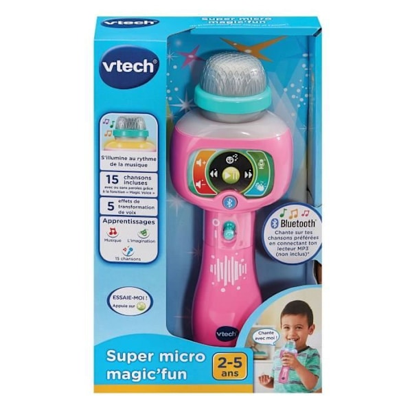 VTECH SUPER MICRO MAGIC'FUN ROSA Flerfärgad
