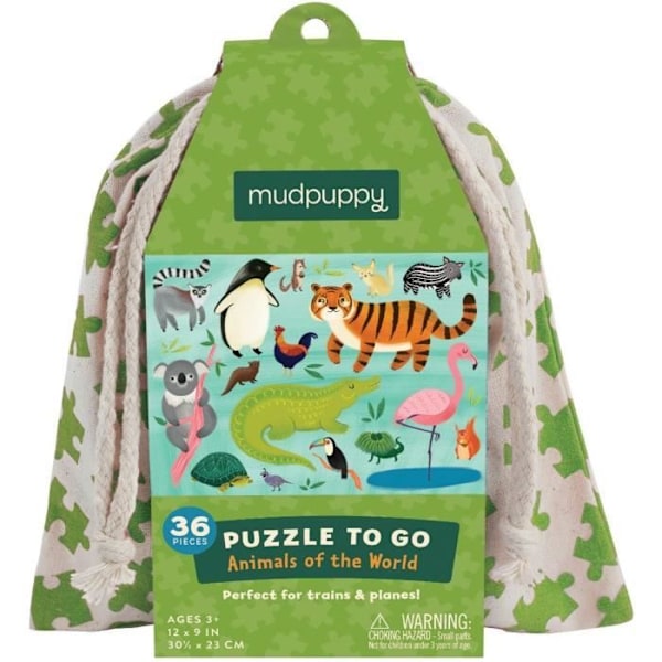 Mudpuppy 4598 Puzzle - Eläimet - 36 kpl - Lapsille Flerfärgad