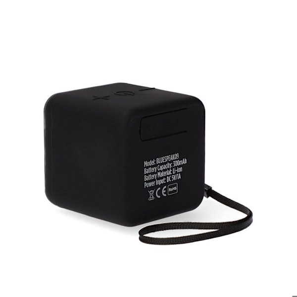 Bluetooth højttaler - Kubic - Box - 5W - Sort - IPX5 - 300 mAh Svart