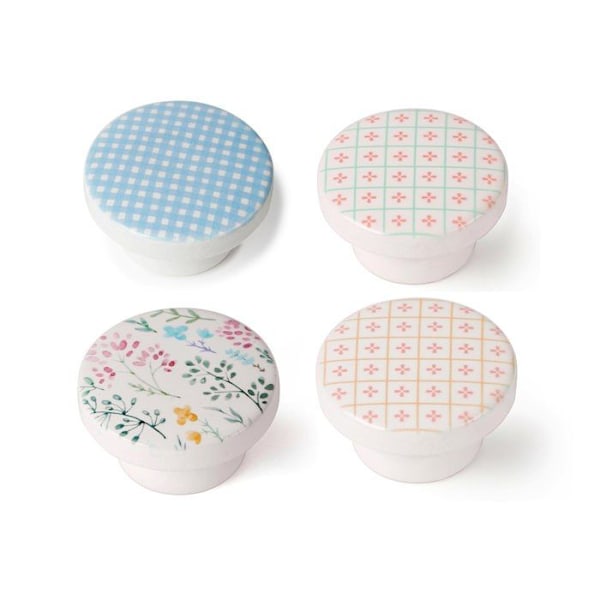 Möbelknoppar - REI - Modell M3 - Bokträ - Ø38mm - Set om 4 Vit