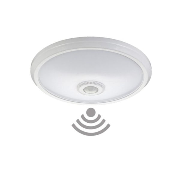 LED loftslampe med sensor og nødbelysning - EDM - IP20 1100 lumen 16W 30 LED'er 6.400K koldt lys Dagens hvide