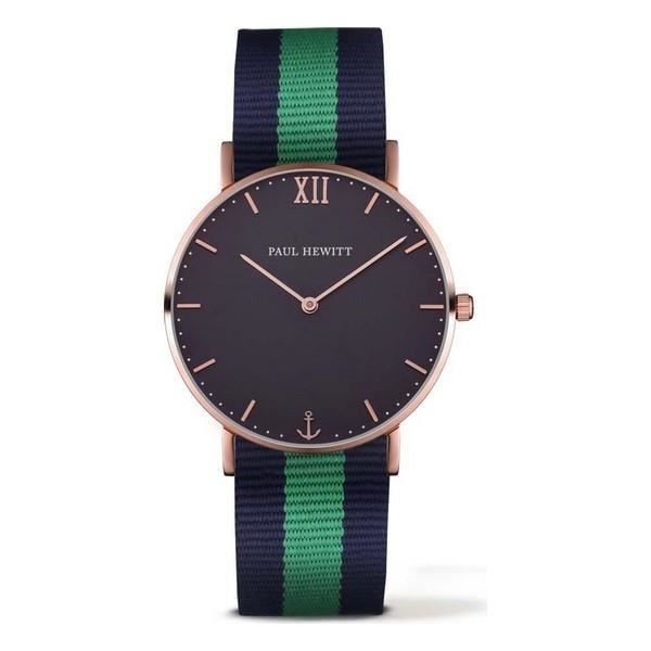 Ur - Paul Hewitt - PH-SA-R-ST-B-NG-20 - Ø 39 mm - Quartz - Nylon Blå, grön, rosa