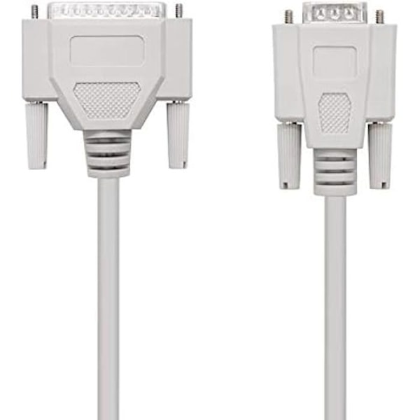 RS232 null modem seriel kabel - NanoCable - 10.14.0802 - DB9 hun-han - 1,8 meter