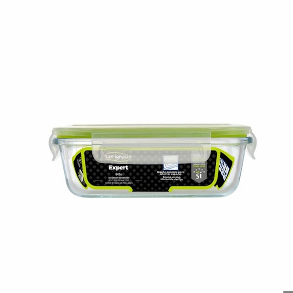 Madkasse - San Ignacio - 640 ml - Borosilikatglas - Stabelbar - Gennemsigtig Transparent
