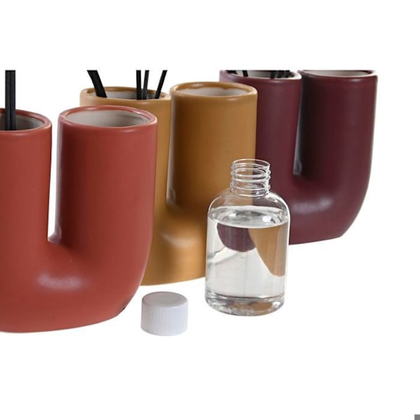 Kaupunkivaihtoehto DKD Home Decor (x3) violett/senap/jordbruk