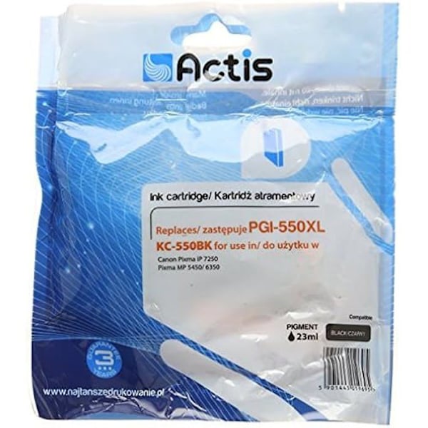 Actis-KC - 550BK 550BK PGI-Printerpatron til inkjet