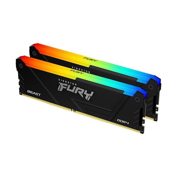 KINGSTON DDR4 32GB 3200 MHz RAM - Kit2 FURY Beast RGB - Kaksikanavainen - RGB-valaistus