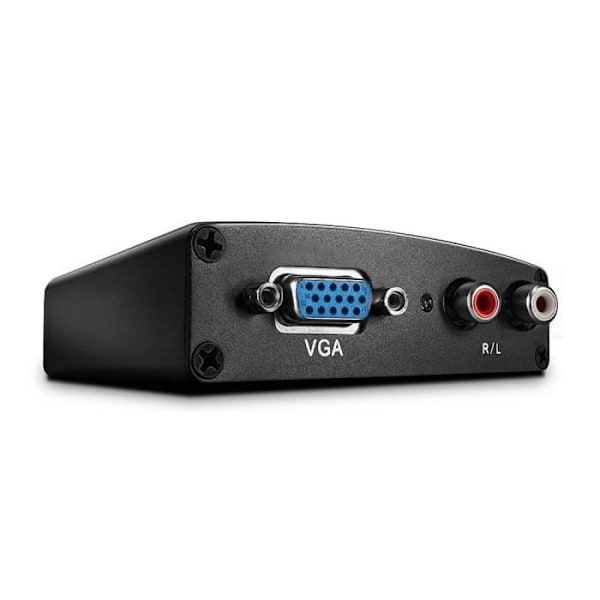 VGA & audio til HDMI konverter - LINDY - FullHD 1080p - Plug-and-Play - Sort