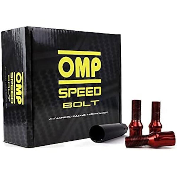 Skruer - OMP - Pakke med 20 - DIN 10,9 - Hex 17/19 - Rødt stål - 27 mm Röd