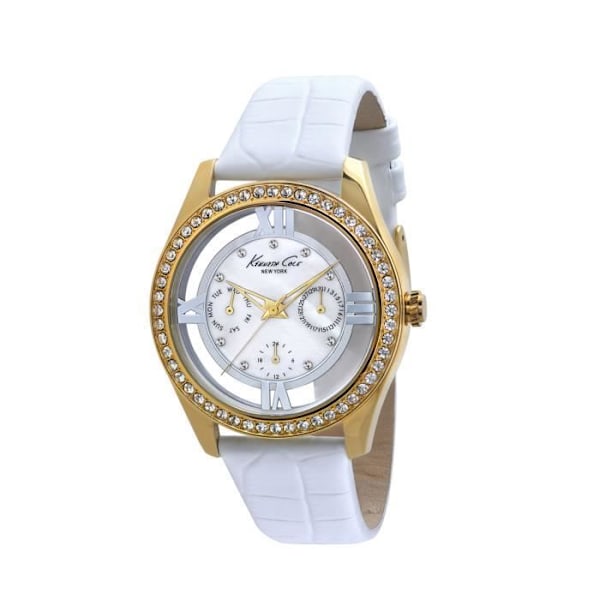 Kello - Kenneth Cole - KC2793 - Kvarts - Nahka - Tyylikäs pärlemor