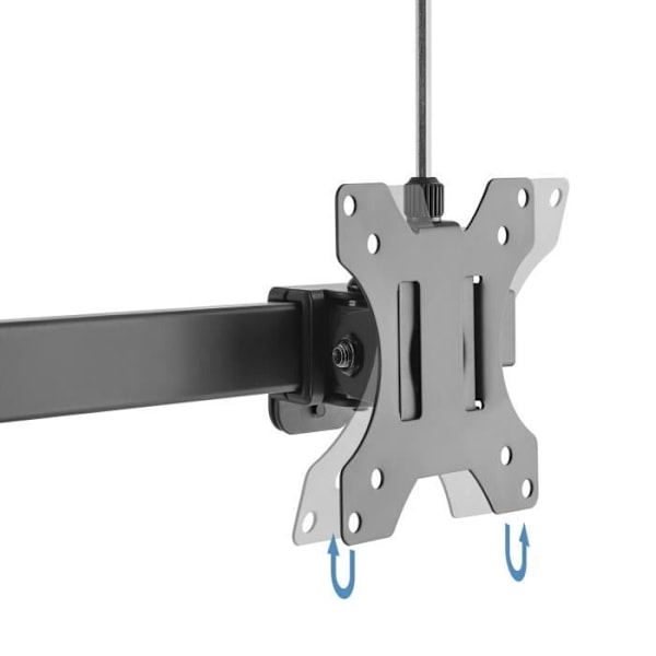 Support Skærm - TooQ - DB1727TN-B - Autonom - 6 kg - 43,2-68,6 cm - Sort