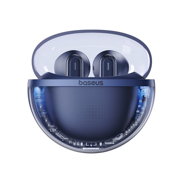 Langattomat kuulokkeet - Baseus - Bowie E5x - Bluetooth 5.3 - Melunvaimennus - Syvänmeren sininen Dybdehav Blå