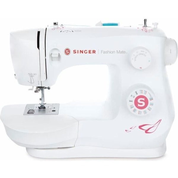 Singer Fashion Mate Hvid 3333 - 23 forudprogrammerede stingmønstre Vit