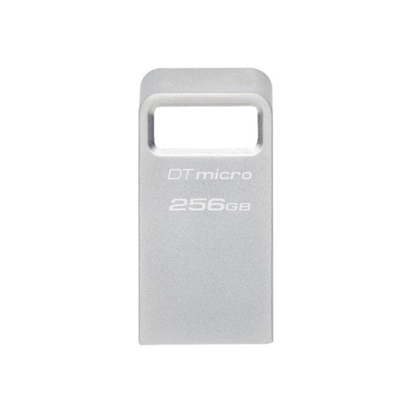 USB-minne - Kingston - DataTraveler Micro - 256 Go - USB 3.2 Gen 1 - Ultra-kompakt och lätt Silver