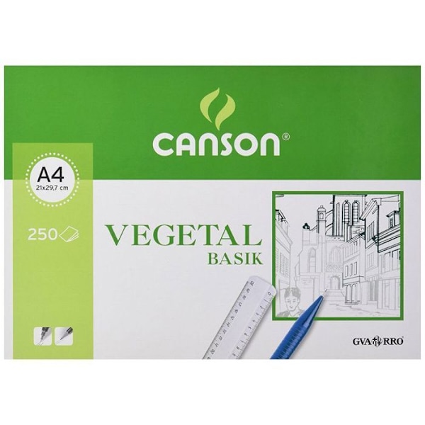Guarro canson kalkerpapper - 200406219 - Canson Paket med 250 ark vegetabiliskt papper A4 90 g